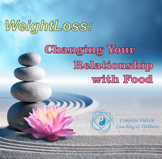 Stacked rocks in zen garden with a lotus flower cover art for a hypnosis recording for Weightloss and changing your relationship with food.